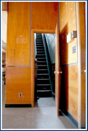 STAIRS FROM THE BAR ROOM TO THE TOWER ROOM