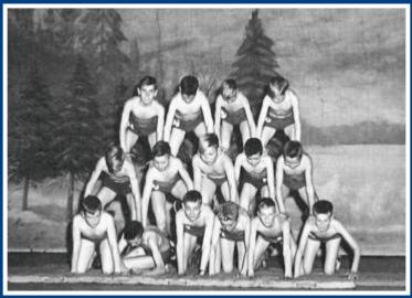 FINNISH ATHLETIC CLUB NAHJUS PERFORMING ON THE LABOUR TEMPLE STAGE EARLY 1950