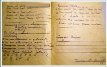 KINDERGARTEN REPORT CIRCA 1960